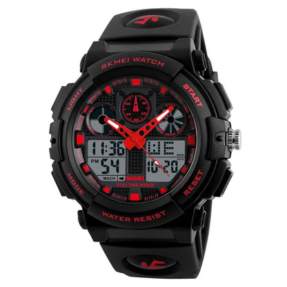 Premium Analog Digital Sports Watch for Men with Dual Display Alarm LED Light and Durable Strap