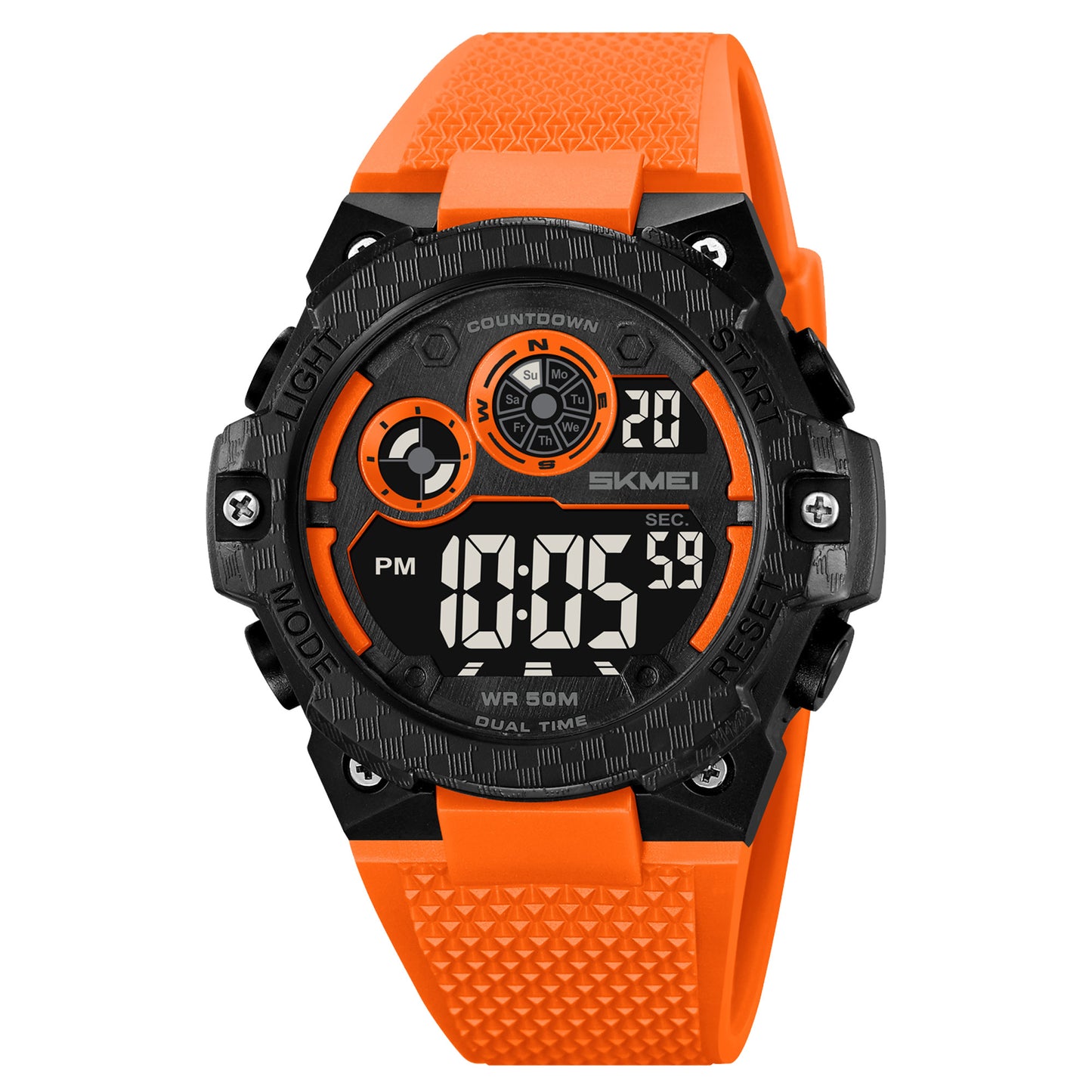 Skmei Digital Dial TPU Strap Watch for Men - 2337