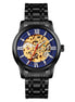 Automatic Watch for Men with Black Stainless Steel Strap and Round Dial for Casual & Formal Wear