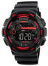 Digital Watch for Men with Black Polyurethane Strap and Round Dial for Casual & Formal Wear