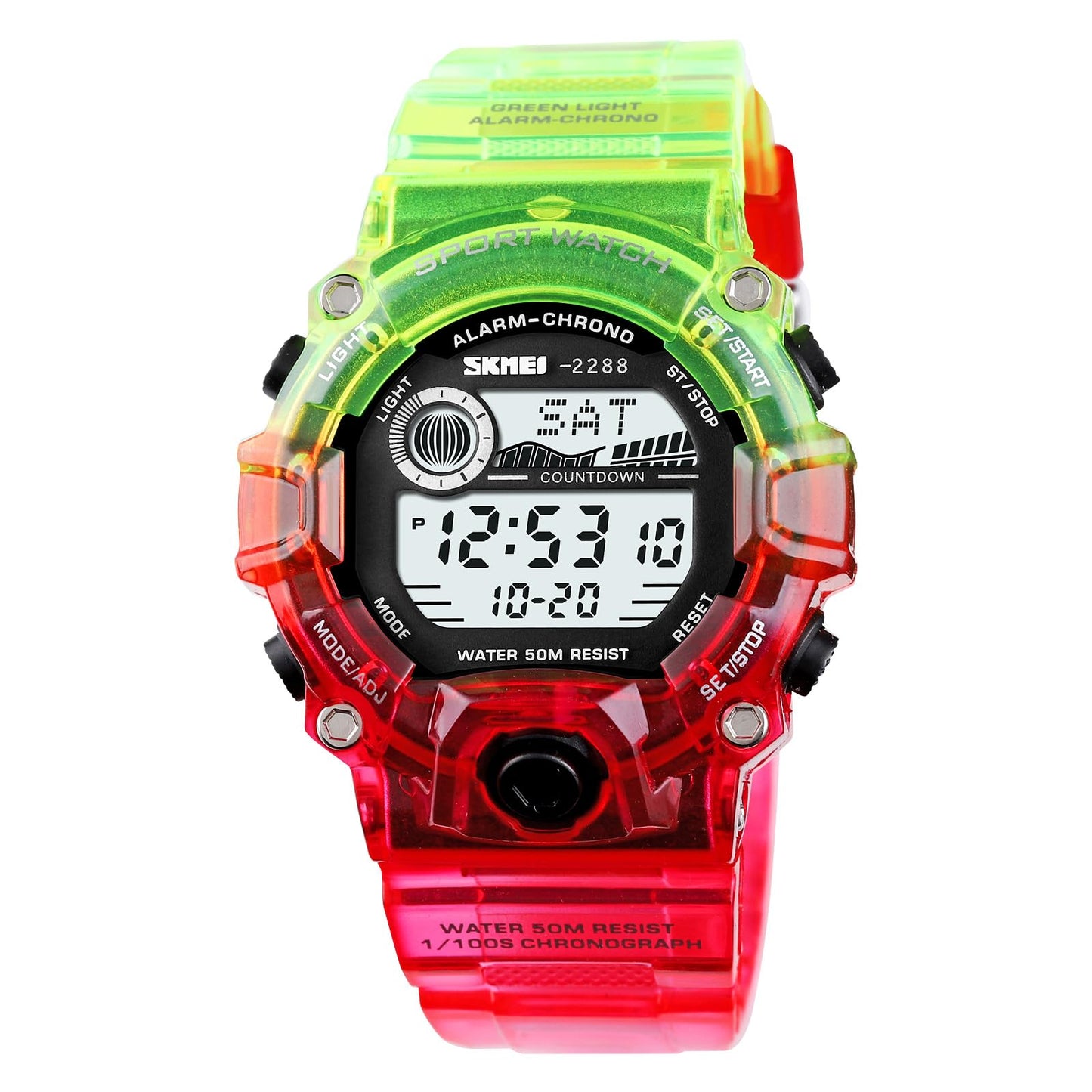 Digital Sports Watch with Rugged Design and Multi Function Display for kids