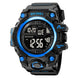 Digital Watch for Men with Black Silicone Strap and Round Dial for Casual & Formal Wear