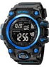 Digital Watch for Men with Black Silicone Strap and Round Dial for Casual & Formal Wear