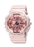 Analog-Digital Watch for Men with Pink Silicone Strap and Round Dial for Casual & Formal Wear