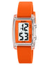 Digital Watch for Kids with Orange Silicone Strap and Round Dial for Casual & Formal Wear