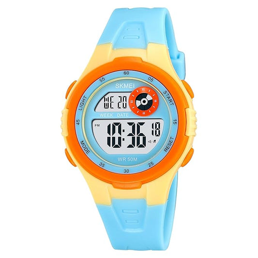 Digital Sports Wrist Watch with Alarm and Chronograph for kids