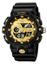 Analog-Digital Watch for Men with Black Silicone Strap and Round Dial for Casual & Formal Wear