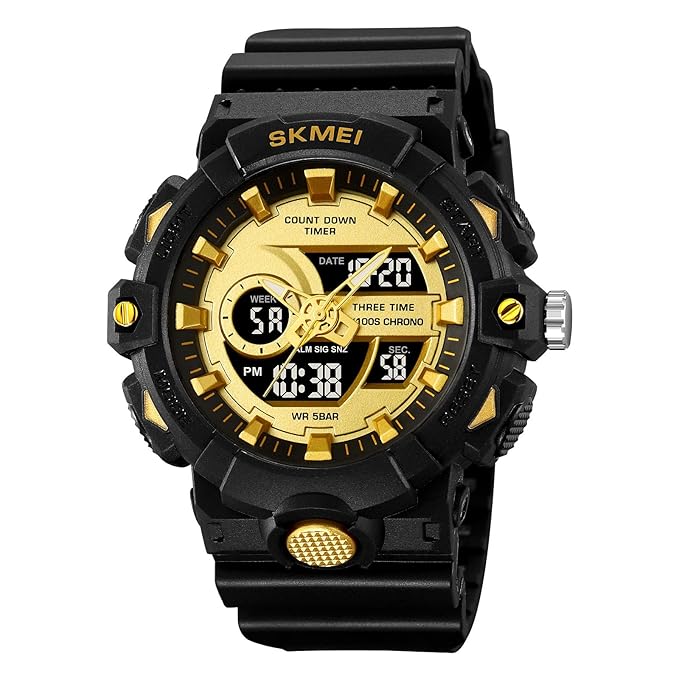 Premium Analog Digital Sports Watch for Men with Rugged Outdoor Design and Multi Function Display