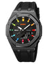 Analog-Digital Watch for Men with Black Silicone Strap and Round Dial for Casual & Formal Wear