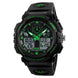 Analog-Digital Watch for Men with Black Silicone Strap and Round Dial for Casual & Formal Wear