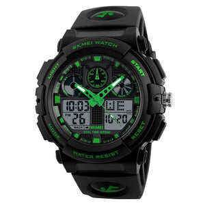 Premium Analog Digital Sports Watch for Men with Dual Display Alarm LED Light and Durable Strap