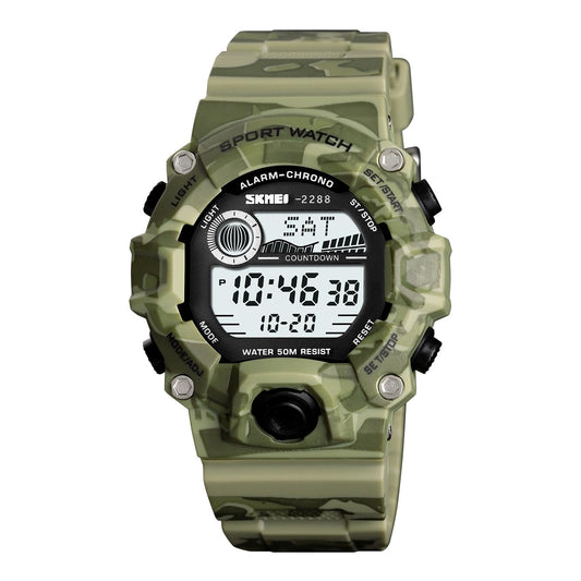 Digital Sports Watch with Rugged Design and Multi Function Display for kids