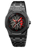 Rolling Watch for Men with Black Stainless Steel Strap and Round Dial for Casual & Formal Wear
