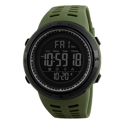 Premium Digital Sports Watch for Men with Round Dial Alarm Stopwatch Luminous Display and Comfortable Strap