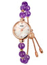 Analog Watch for Women with Purple Metal Strap and Round Dial for Casual & Formal Wear