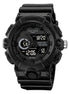 Analog-Digital Watch for Men with Black Silicone Strap and Round Dial for Casual & Formal Wear