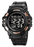 Digital Watch for Men with Black Polyurethane Strap and Round Dial for Casual & Formal Wear