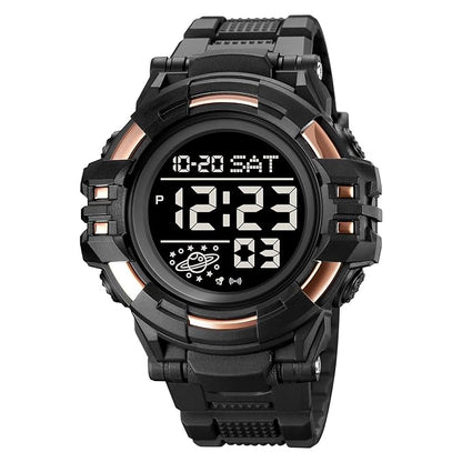 Rugged Digital Sports Watch for Men with Outdoor Style and Multi Function Display