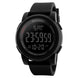 Digital Watch for Men with Black Silicone Strap and Round Dial for Casual & Formal Wear