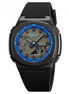 Analog-Digital Watch for Men with Black Silicone Strap and Round Dial for Casual & Formal Wear