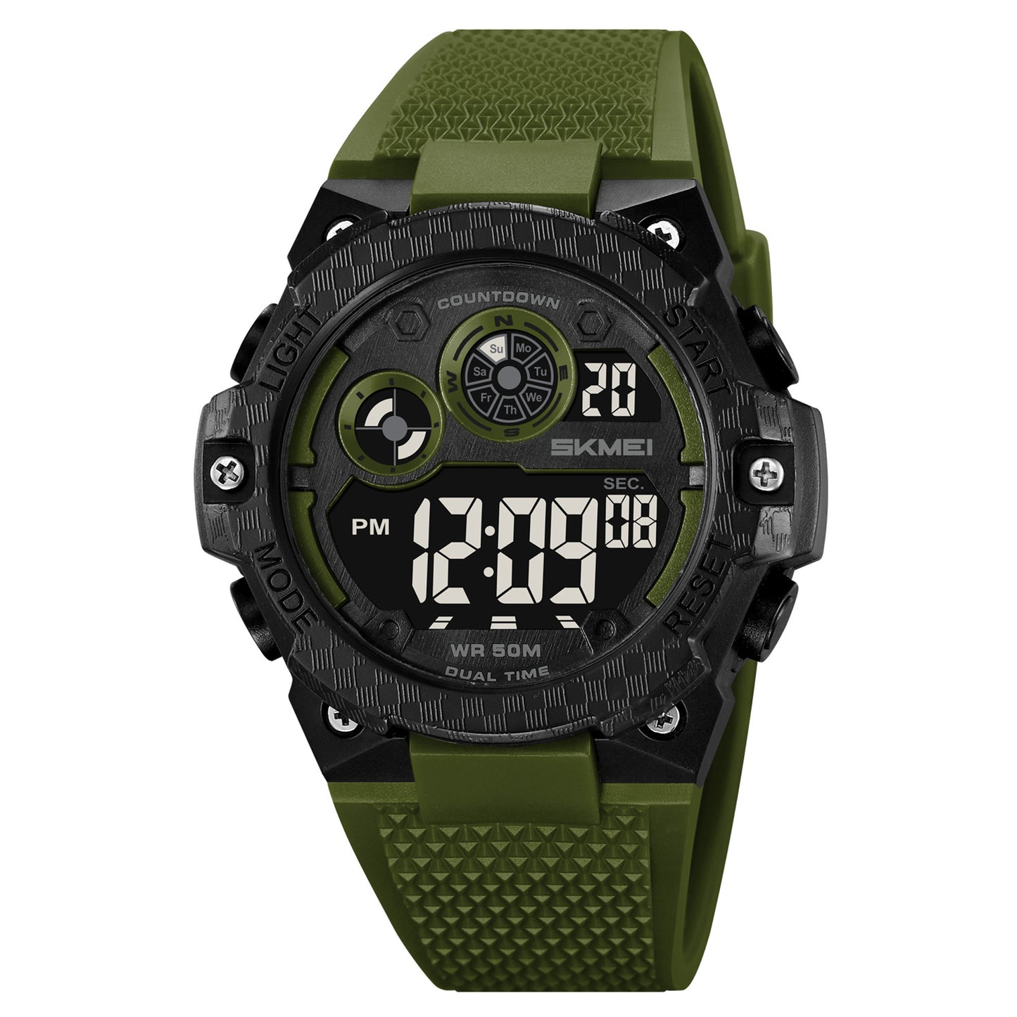 Skmei Digital Dial TPU Strap Watch for Men - 2337