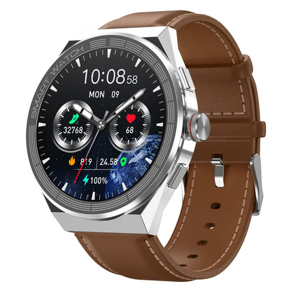 Premium AMOLED Smartwatch with Classic Round Dial and Advanced Fitness Features