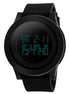 Digital Watch for Men with Black Polyurethane Strap and Round Dial for Casual & Formal Wear