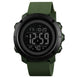 Digital Watch for Kids with Army Green Silicone Strap and Round Dial for Casual & Formal Wear