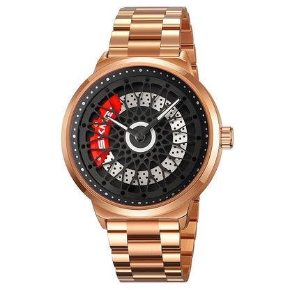 Premium Skeleton Dial Watch for Men – Stainless Steel Strap, Unique Designer Mechanical Style Wrist Watch