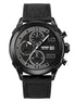 Analog Watch for Men with Black Leather Strap and Round Dial for Casual & Formal Wear