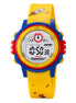 Digital Watch for Kids with Yellow Polyurethane Strap and Round Dial for Casual & Formal Wear