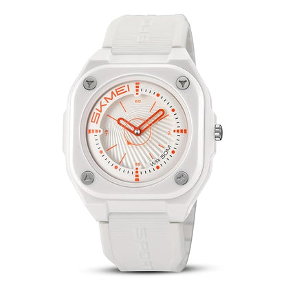 Minimalist Analog Wrist Watch with Textured Strap for men