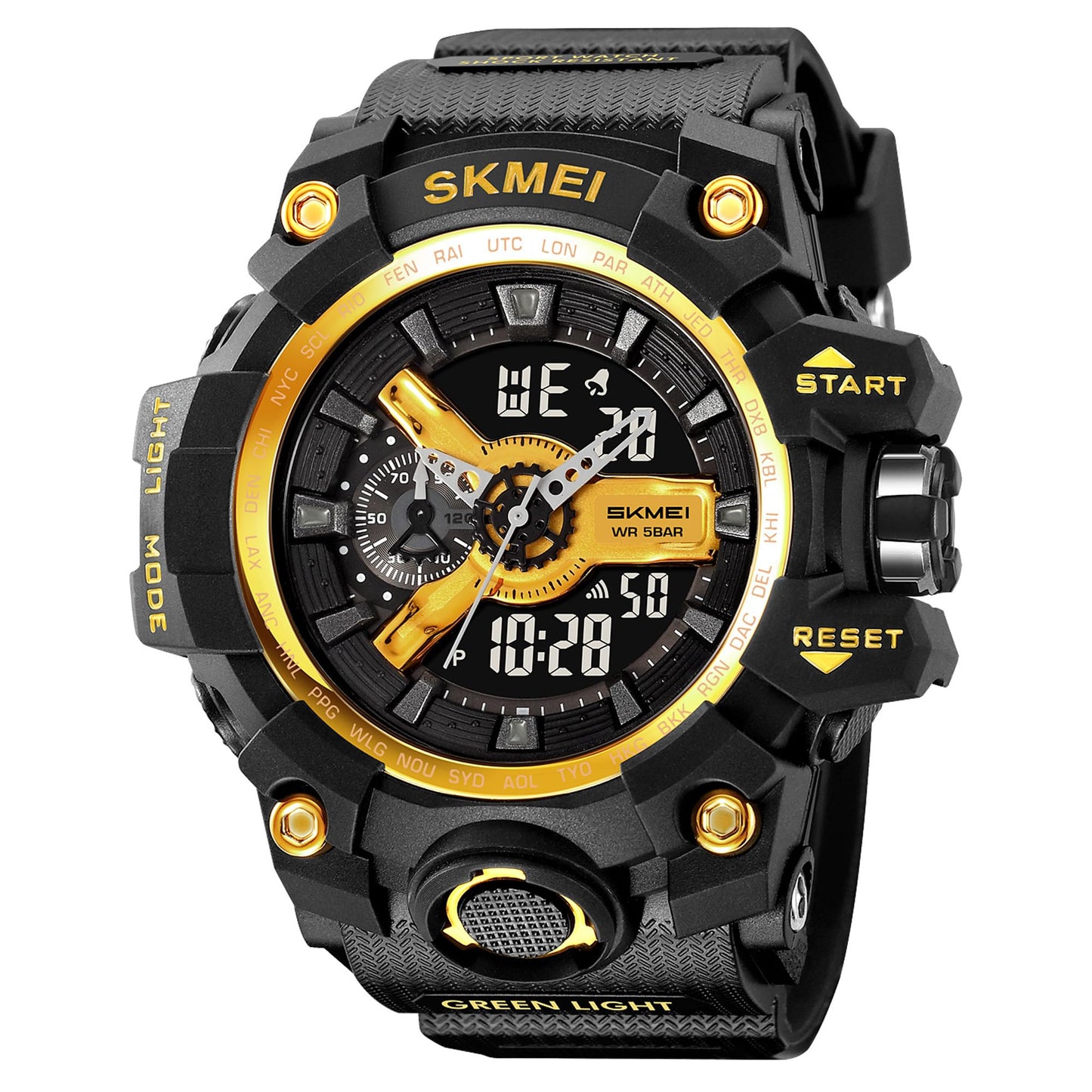 Rugged Dual Display Sports Watch for Outdoor Adventures for men