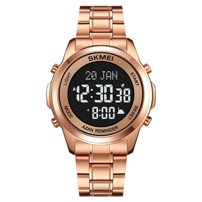 Digital Watch with Stainless Steel Strap for men