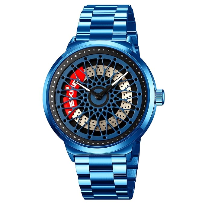 Premium Skeleton Dial Watch for Men – Stainless Steel Strap, Unique Designer Mechanical Style Wrist Watch