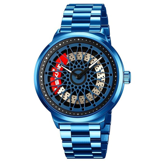 Premium Skeleton Dial Watch for Men – Stainless Steel Strap, Unique Designer Mechanical Style Wrist Watch