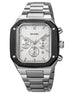 Analog Watch for Men with Silver Metal Strap and Round Dial for Casual & Formal Wear