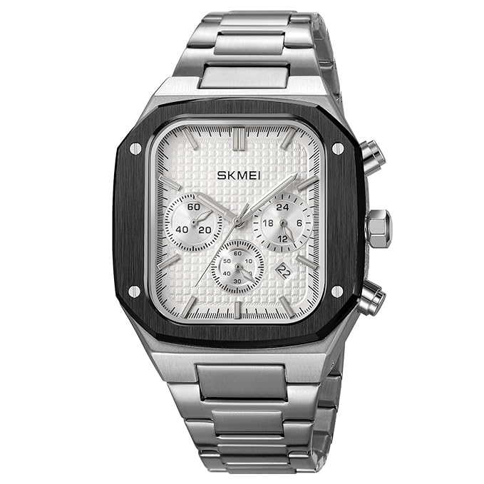 Luxury Chronograph Style Analog Watch for Men with Premium Metal Strap and Bold Designer Dial