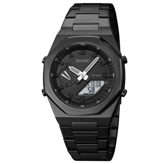 Men Watch Dual-Display Electronic Watch With Luminous 50m Waterproof Watch Fashion Multifunctional Sports Watch For Men