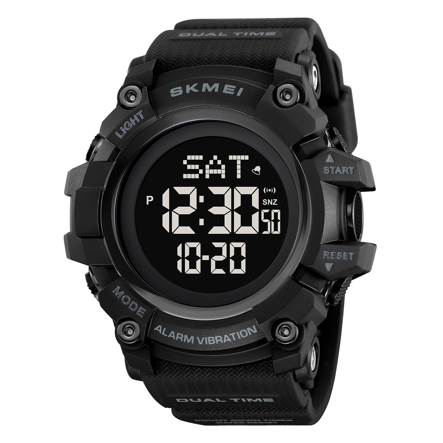 Outdoor Digital Sports Watch with Vibration Alert for men