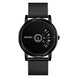 Digital Watch for Men with Black Mesh Belt Metal Strap and Round Dial for Casual & Formal Wear