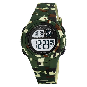 Digital Sports Wrist Watch with Alarm and Chronograph for kids