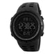 Digital Watch for Men with Black Silicone Strap and Round Dial for Casual & Formal Wear