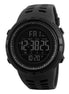 Digital Watch for Men with Black Silicone Strap and Round Dial for Casual & Formal Wear