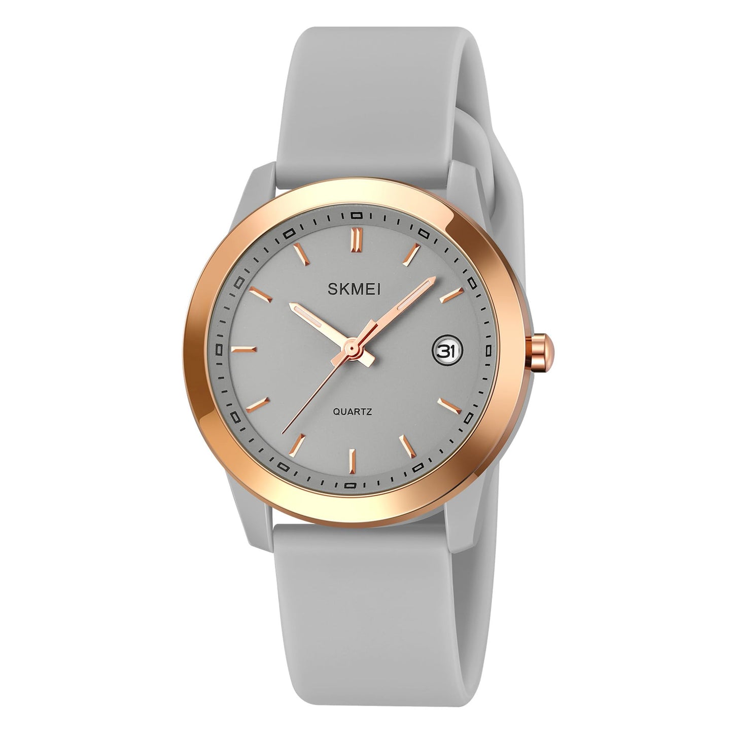Elegant Analog Wrist Watch with Date Display for women