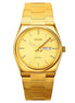 Analog Watch for Men with Gold Stainless Steel Strap and Round Dial for Casual & Formal Wear