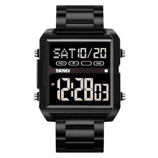 Skmei Digital Dial Stainless Steel Strap Watch for Men - 2299