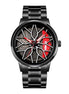 Rolling Watch for Men with Black Metal Strap and Round Dial for Casual & Formal Wear