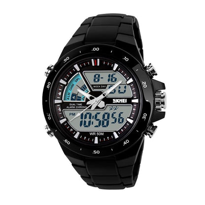 Premium Analog Digital Sports Watch for Men with Dual Display, Stylish Waterproof Wrist Watch for Casual Outdoor and Daily Wear