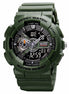 Analog-Digital Watch for Men with Green Polyurethane Strap and Round Dial for Casual & Formal Wear